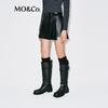 MO&Co. Low-Waist PU Skort