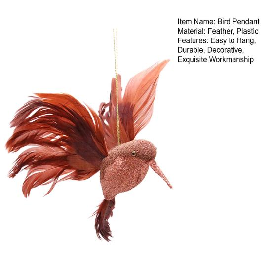 Pandantiv Pasăre Aspect Realist Pană Anti-decolorare Living Pandantiv Colibri Fals Decor Acasă Uz Zilnic