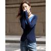 Demana Women's Wool Blend Faux Two-Piece V-Neck Cardigan