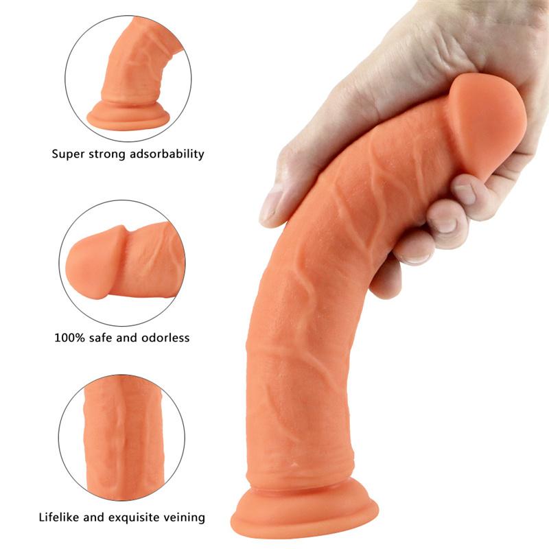 Female Masturbation Device Eggless Super Soft Silicone Extra Soft Soft Cock Simulation Large Vagina