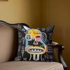Graffiti - Style Abstract Square Jacquard Pillow Cover for Sofa Office Waist Cushion Cover Home Decorative Pillowcase