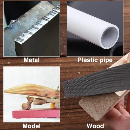 SPEEDWOX Metal File, Ironworking File, Flat, 365mm, Metal Hand File Tool, Double-Edged, Plastic File, Ironworking File, All-Purpose File, Ironworking