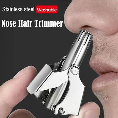 Manual Nose Hair Trimmer – Washable Nose Grooming Tool for Men & Women, Easy-to-Use and Portable