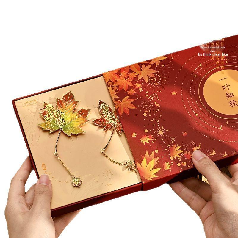 Exquisites Retro Ginkgoblatt Metalllesezeichen - Das perfekte kulturelle Geschenk für Studenten