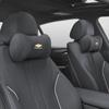 Car Suede Headrest Auto Logo Seat Neck Pillow Head Support For Chevrolet Corvette Montana TrailBlazer Silverado Traverse Camaro