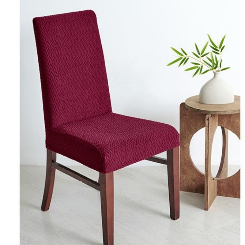 Thickened Waterproof Slanted Chair Cover Universal Home Dining Chair Cover Elastic One-piece Dining Table Chair Cover Backrest Cushion