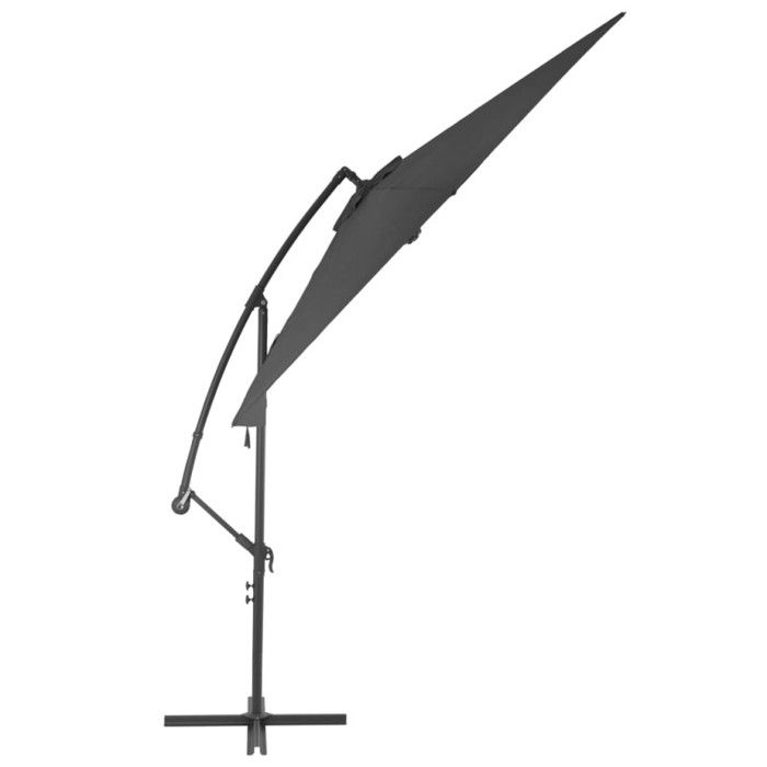 VidaXL Parasol de Jardin en Porte-à-faux et Poteau en Aluminium, Pare-soleil de Patio, Abri de Soleil, Parasol de Plage 44509