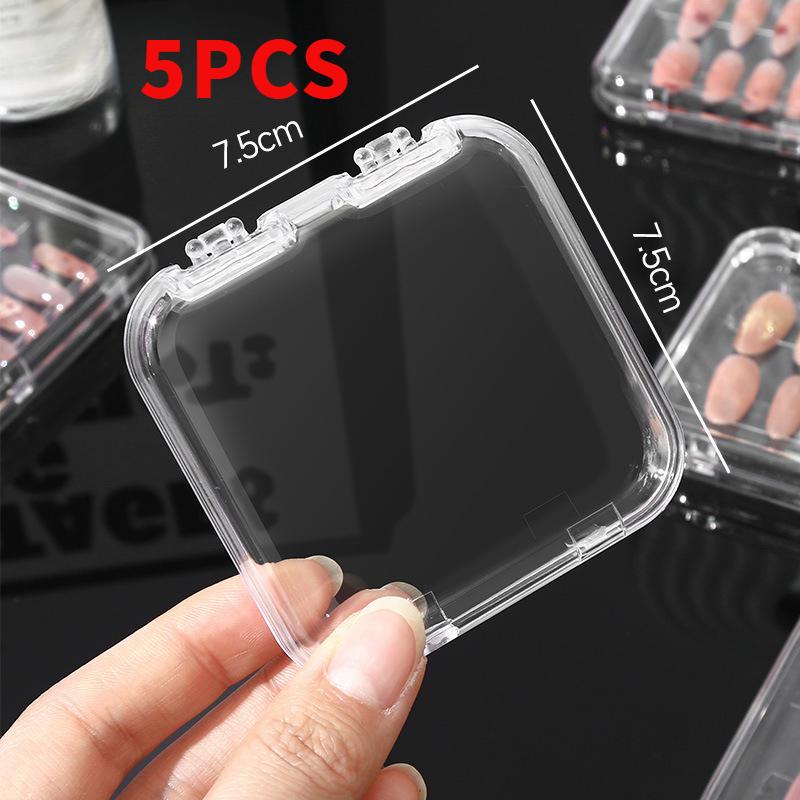 5/10PCS Baking Storage Box Transparent Acrylic Peripheral Badge Storage Dustproof Sealed Square Protective Box