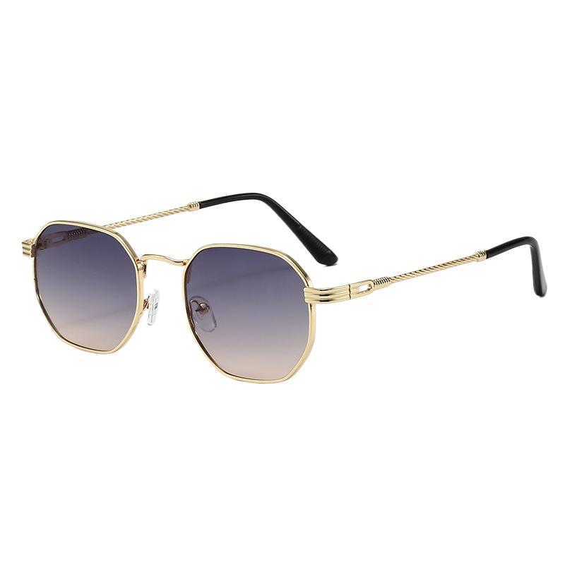 

New Cycling Metal Polygon Sunglasses For Women Men Irregular Design High Quality Driving Black Square Shades Uv400 Eyewear 1PC