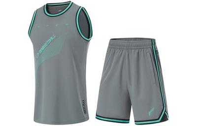 CBA Basketball Suit Men's Shadow Gray AATU019-8
