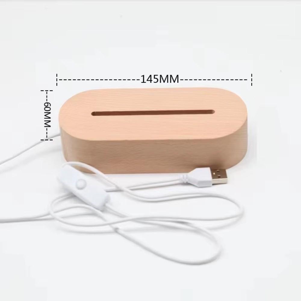 Night Light Wooden Led Base DIY Installation Light Base Durable Lamp Socket  Home Decor