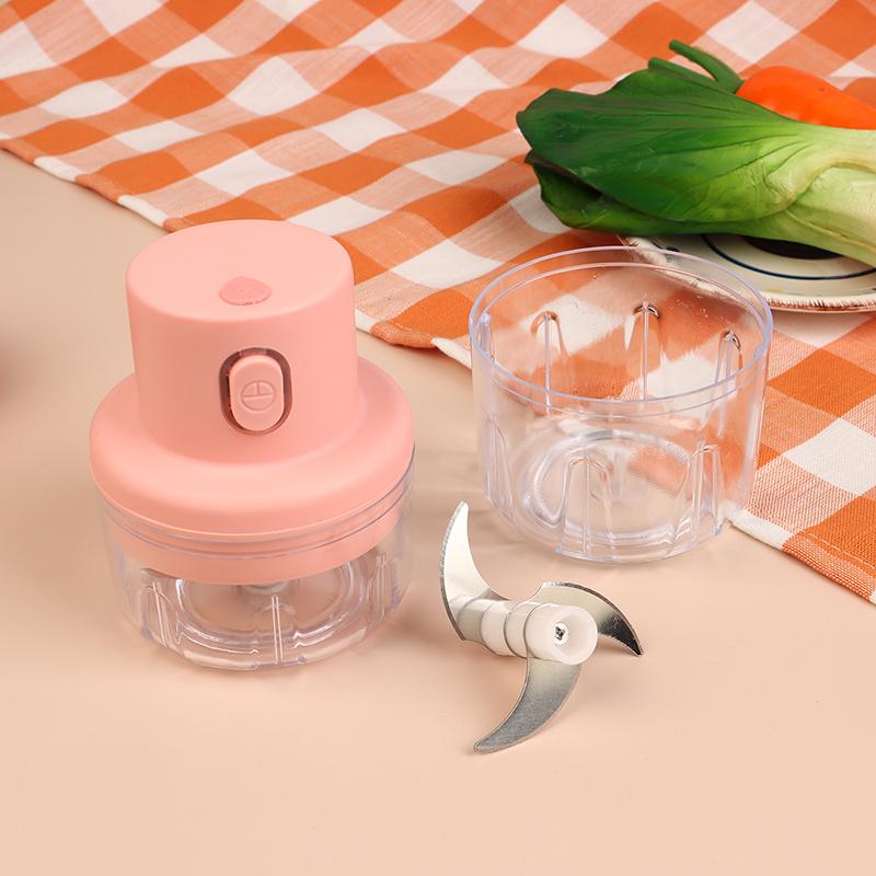 Mini Electric Garlic Chopper Meat Grinder Garlic Masher Machine Sturdy Durable Crushed Ginger Vegetable Crusher Baby Food Maker