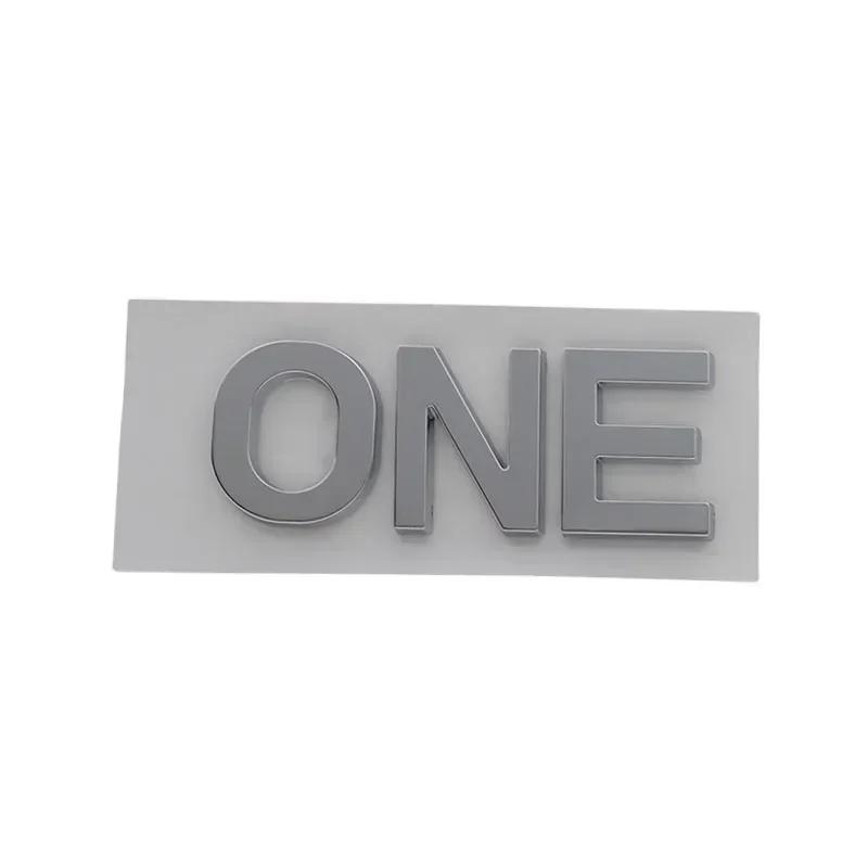 3D Premium ONE ABS Letters for Car badge Cover Upgraded Exterior Decoration Stickers Auto Accessories Decal Emblem Sticker Badge