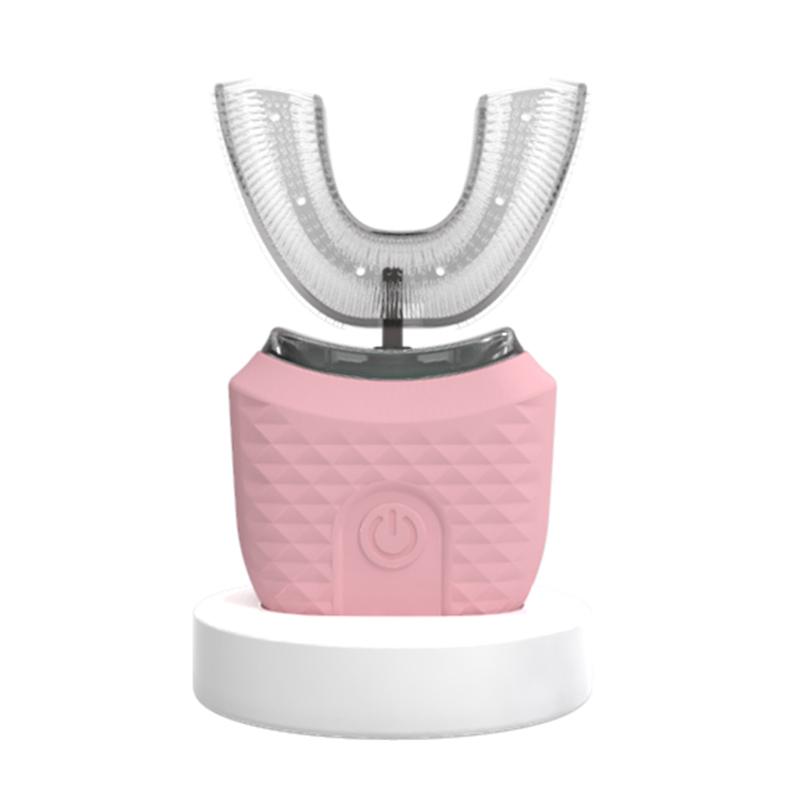 Wireless Charging U-shaped Adult Electric Toothbrush Ultrasonic Toothbrush With Silicone Waterproof Vibration Sonic Toothbrush