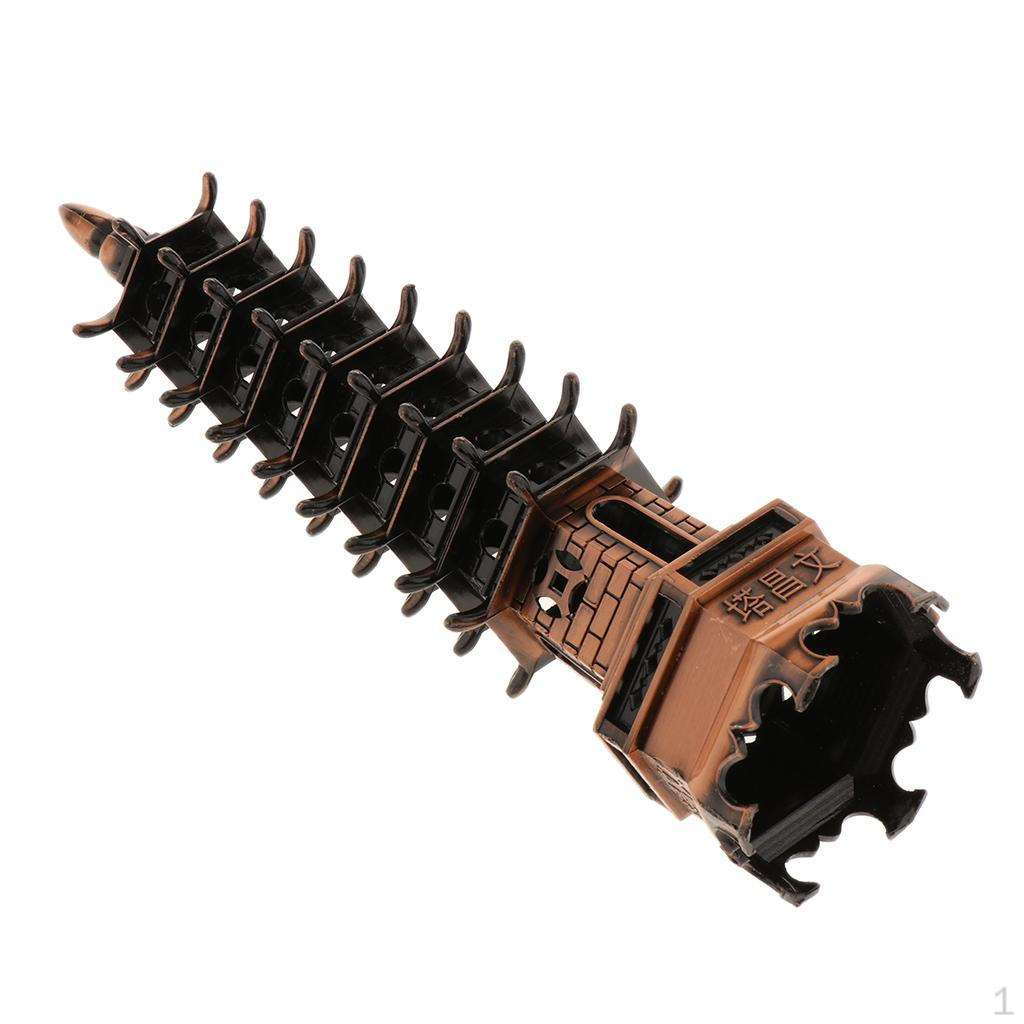 Модель Ручная Работа Китайская Пагода Культурный Домашний Декор Copper 13cm