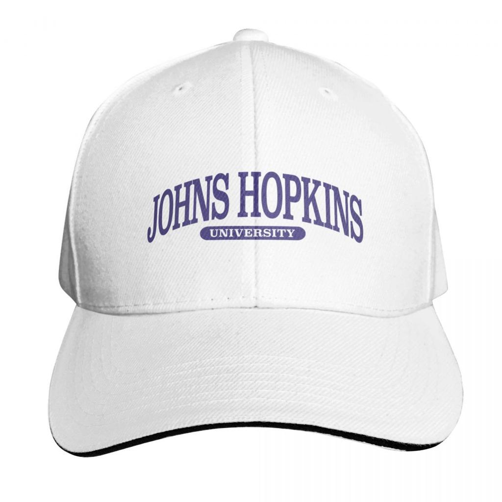 Johns Hopkins  Serif Font Curved Baseball Cap Beach Hat Winter Hat Unisexs Big Size Hat Big Size FeUnisex Unisexs