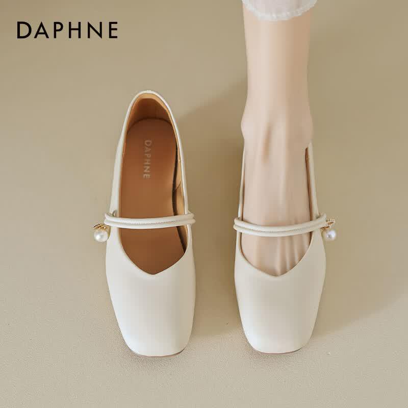 Daphne Elegant Mary Jane Block Heel Shoes 36