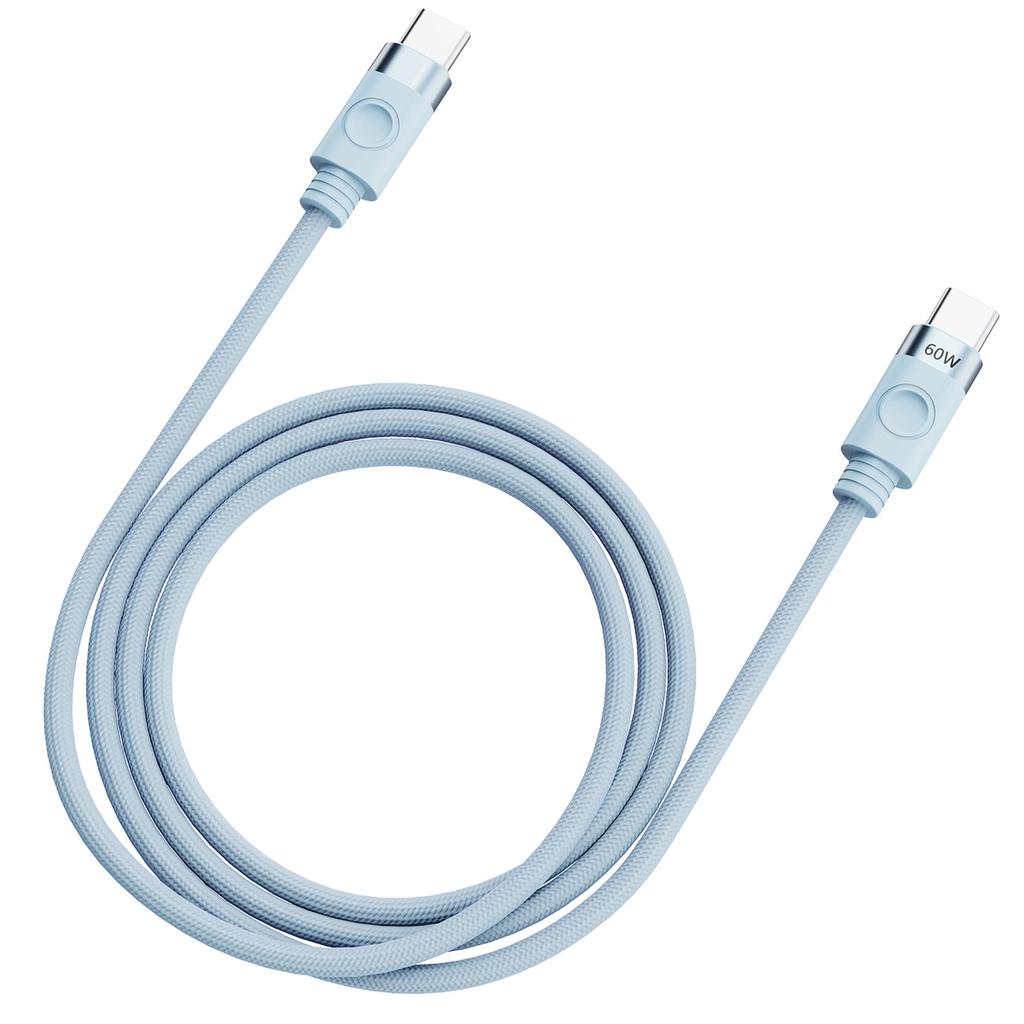 Kabel Orico Cdx 60W 3A Power Delivery Usb-C - Usb-C 1M - Niebieski