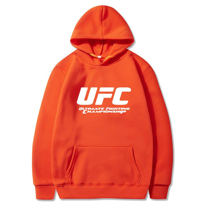 Unisex Herbst/Winter UFC Bedruckter Hoodie - Trendige Plus Samt Freizeit Sportbekleidung