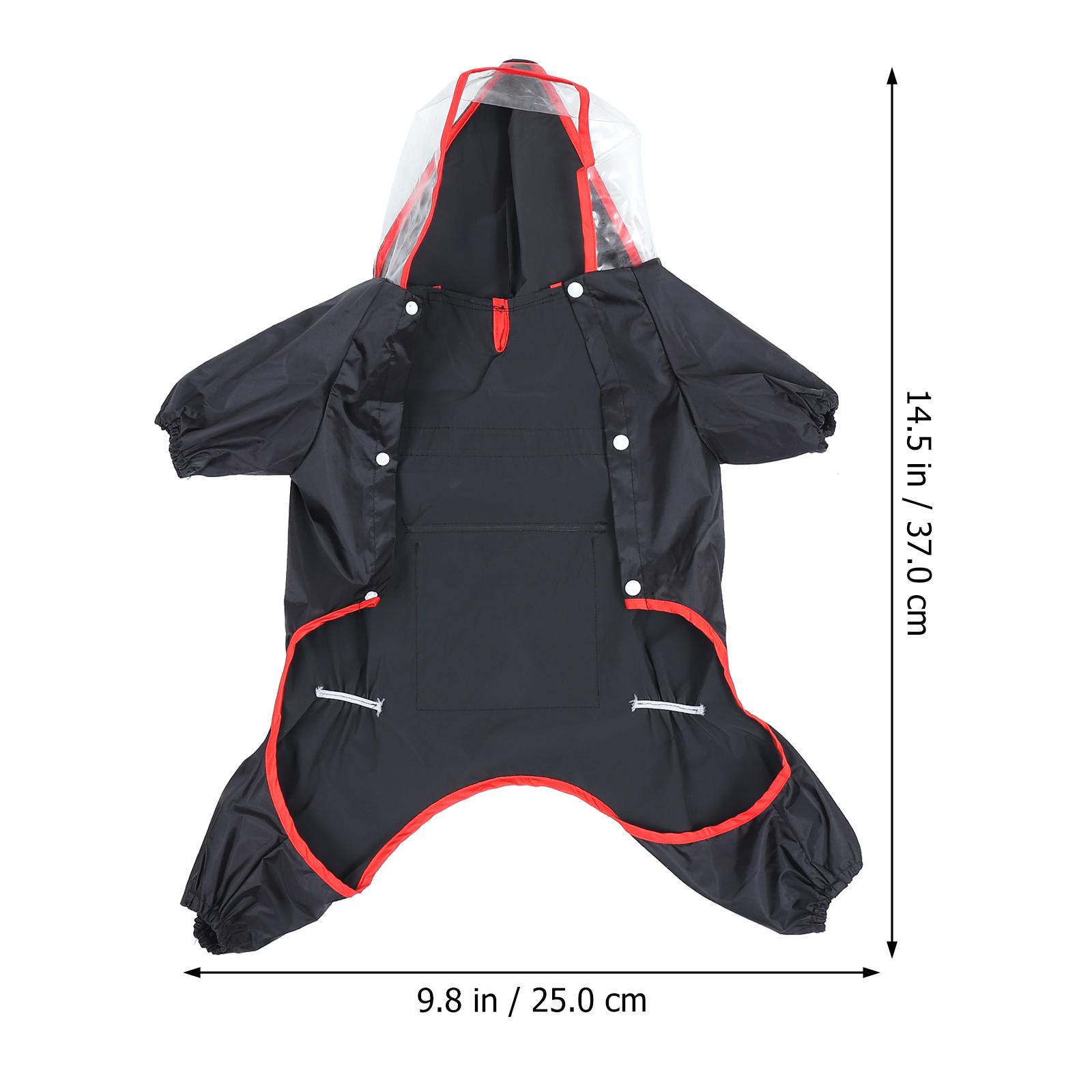 

Pet Reflective Raincoat Dog Waterproof Coats Polyester Puppy Fleece Jacket Costume Comfortable Lightweight Outdoor M
