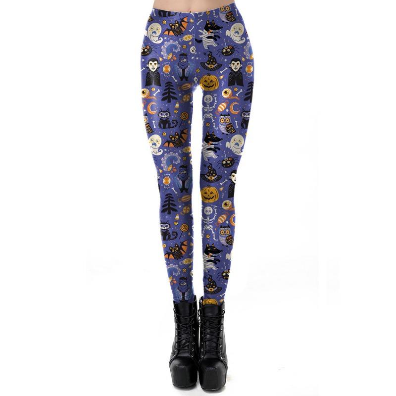New Halloween Costumes Hot-selling Women's Tight Nine-point Leggings 1