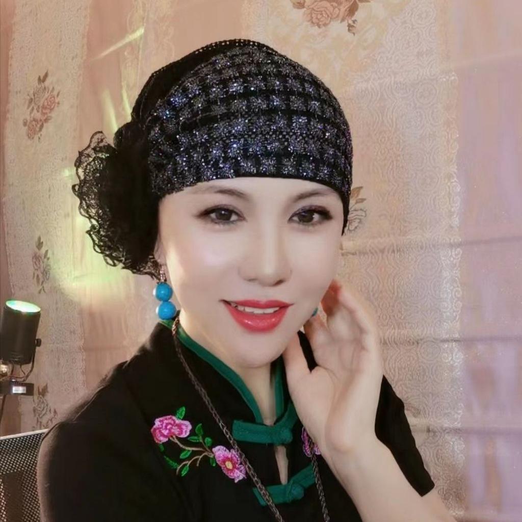 Sommer Atmungsaktive Netzspitze Turbanmütze für Damen