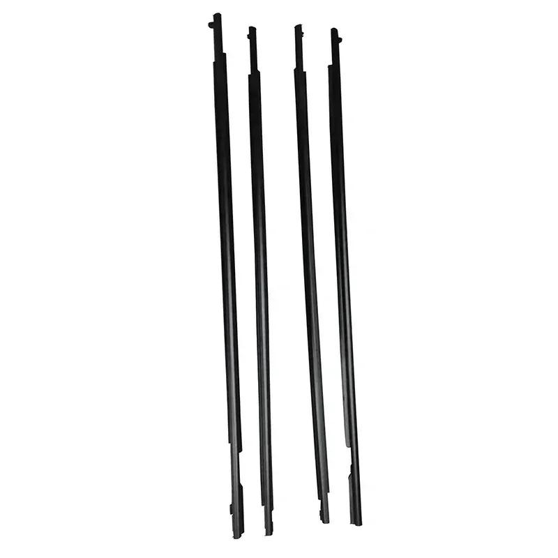 Set de 4 bucăți Pentru Toyota 2010-2016 Benzi de etanșare pentru geamuri Negre Bandă de etanșare din cauciuc pentru geam Accesorii auto Benzi decorative