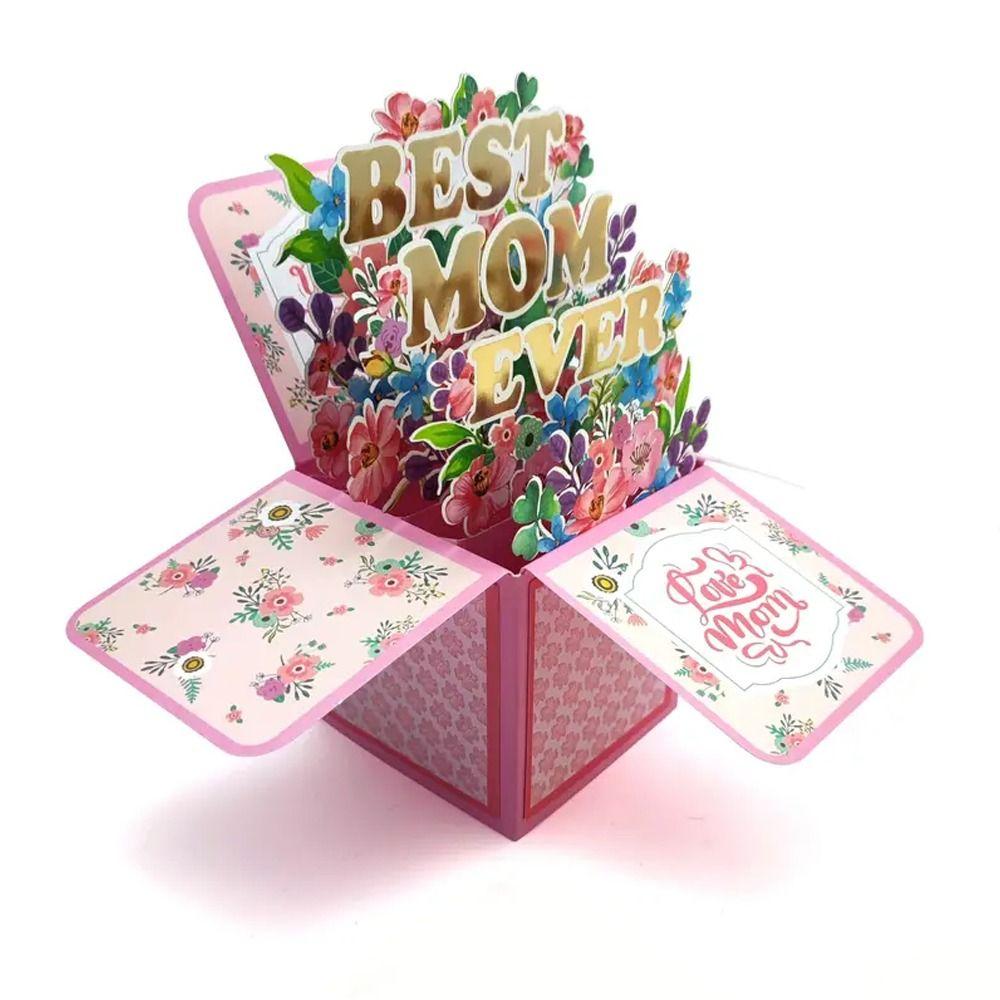 

Colorful Flower Butterfly 3D Pop Up Birthday Greeting Card Wishing Mother s Day Cards Birthday Style 3