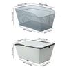Rear Bike Basket Large Capacity Metal Wire Bicycle Basket Waterproof Rainproof Cover Bag