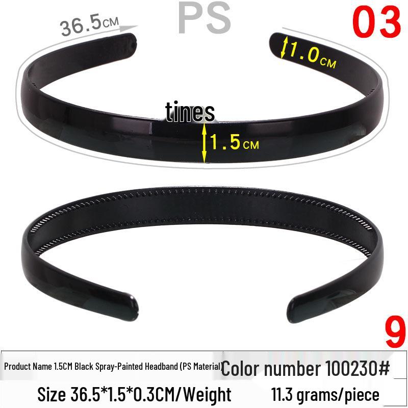 Unisex Invisible Sports Iron Headband - Korean Style Wave Hair Clip.