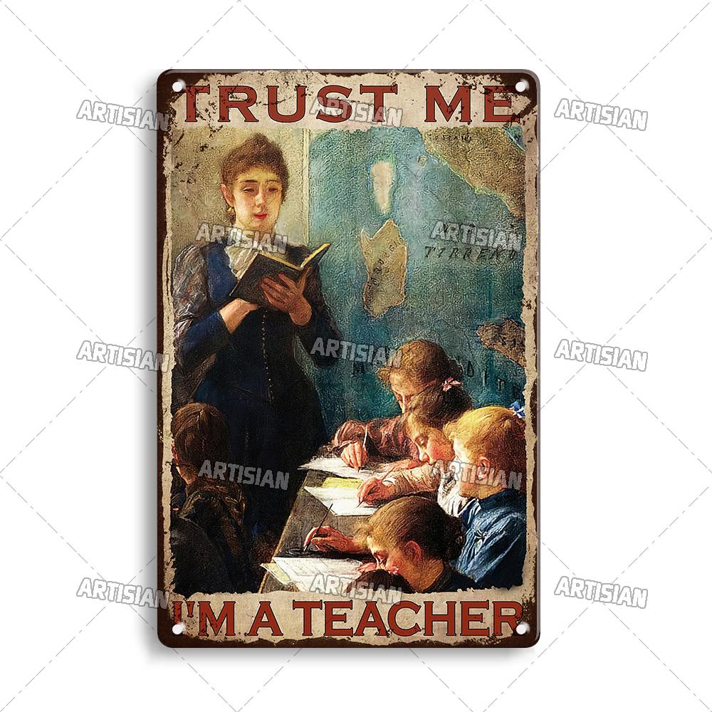 Artisian Job Metal Sign Vintage Teacher Tin Poster Hobby Decorative Plate Wall Decor Garage Bar Pub Club Hotel Cafe Kitchen Home