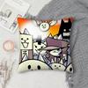 The BBattle Cats Pillow Case Square DoubleSided Printing Sofa Cushion Cover Pillowcase Bedroom Bedside