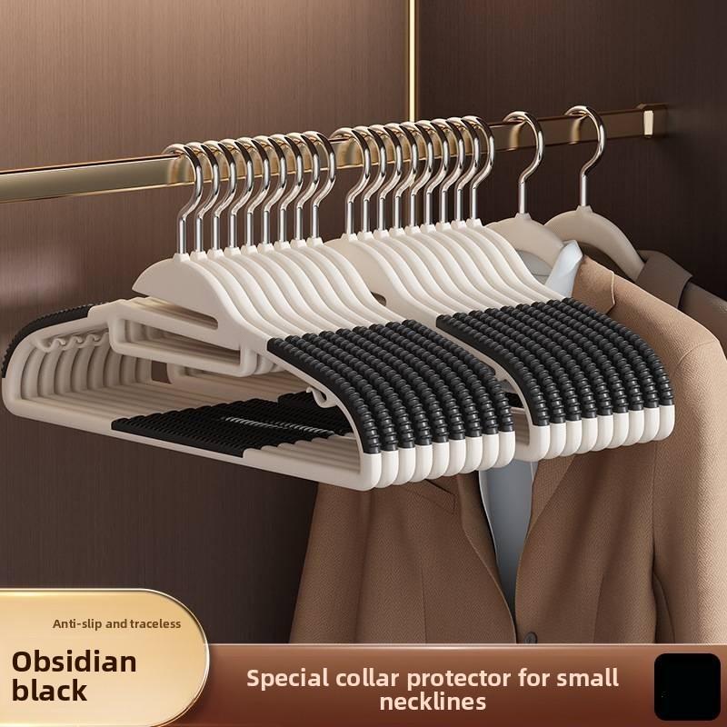 Durable Plastic Clothes Holders With Thickened Edges And Antislip Surface For Home Wardrobe