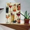 Vintage Cocktail Fruit Metal Tin Sign D Flat Wall Decor for Home Cafe Garage