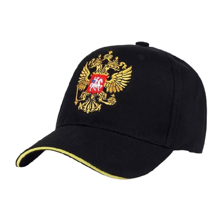 Comfortable Cotton Baseball Caps with Embroidery Russian Emblem for Travel and Leisure Event Women Men Unisex Sun Hat