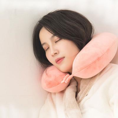 Polyester Solid Color Memory Foam Memory Pillow Ushaped Pillow Soft Comfortable Travel Neck Office Nap Pillow Memory Foam Pillow