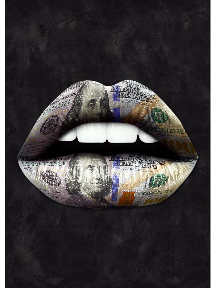 Nordic Abstract Sexy Lips Poster and Prints Neon Effect Graffiti Priceless Lips Canvas Painting Pictures For Home Shop Decor