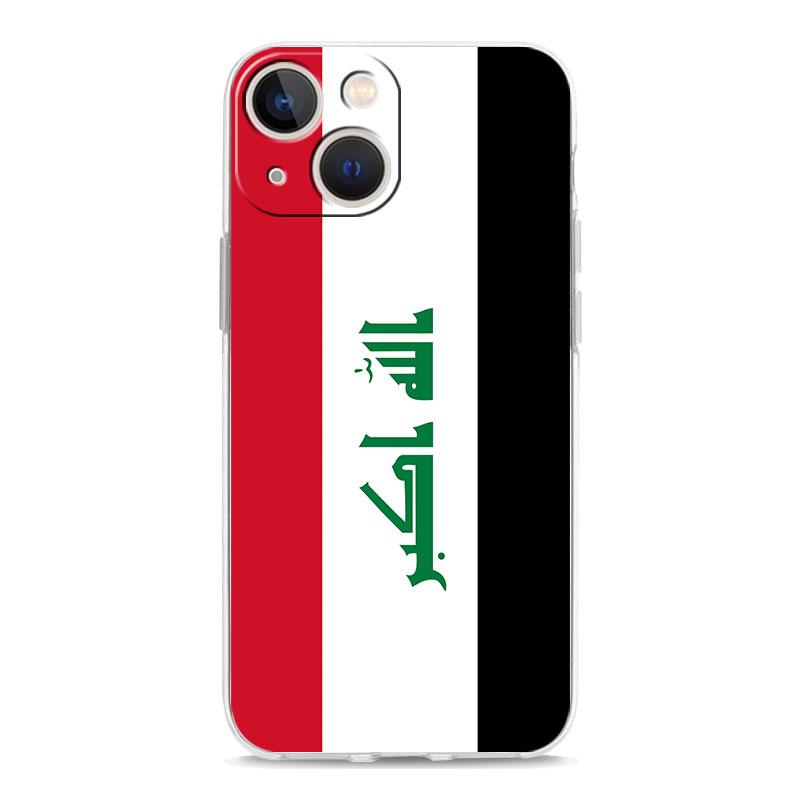 Saddam Hussein Iraq Flag Phone Case For iPhone 15 16 14 13 12 11 Pro Max XS X XR SE 7 8 Plus Clear Silicone Lens Protect Cover