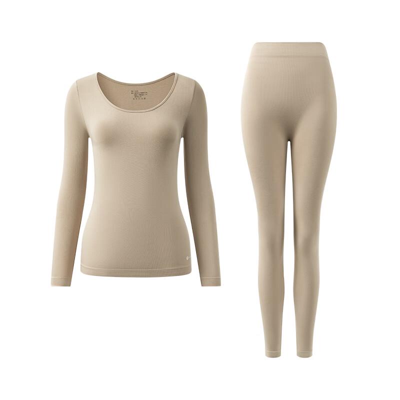 Fenteng Women's Modal-Wool-Silk Antibacterial Thermal Set