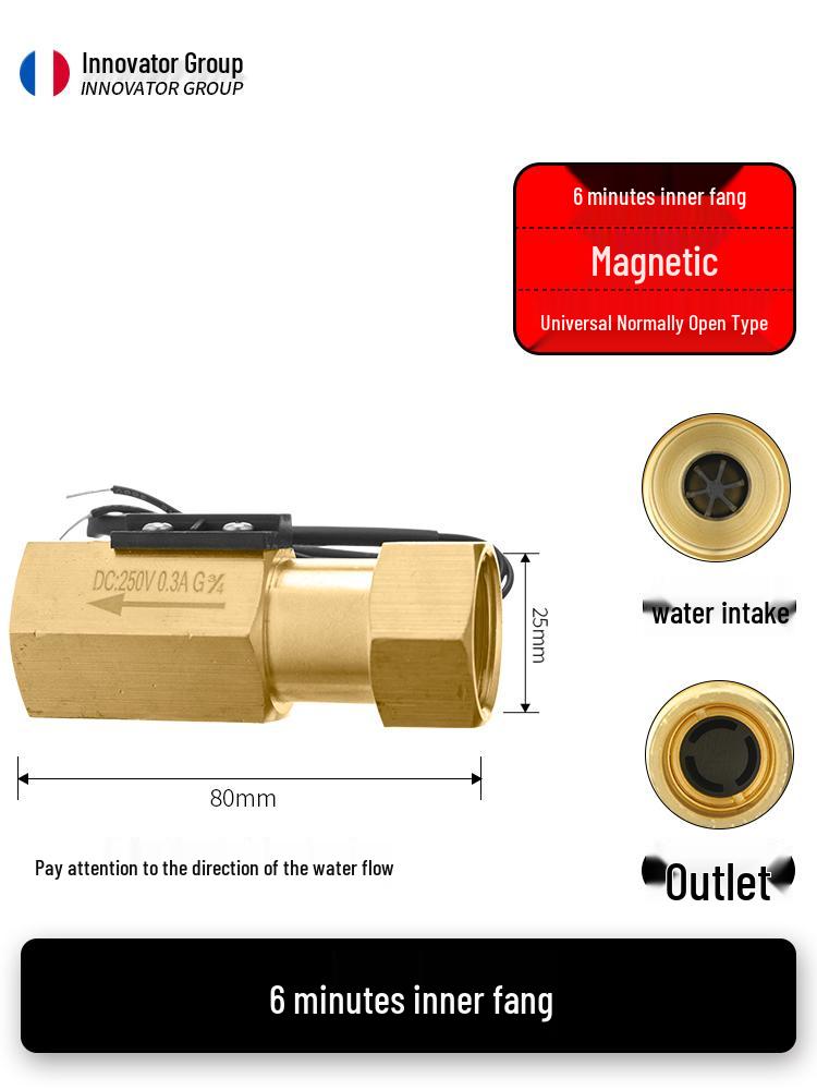 Ganzkupfer DN15/DN20 Magnetischer Wasser-Durchflusssensor Schalter