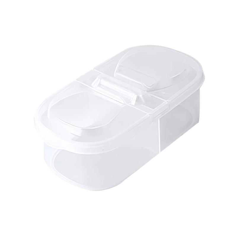 The Fruit Bento Box Is A Transparent, Covered, Separated and Fresh-keeping Box Specially Designed for Primary School Students' Food When Going Out