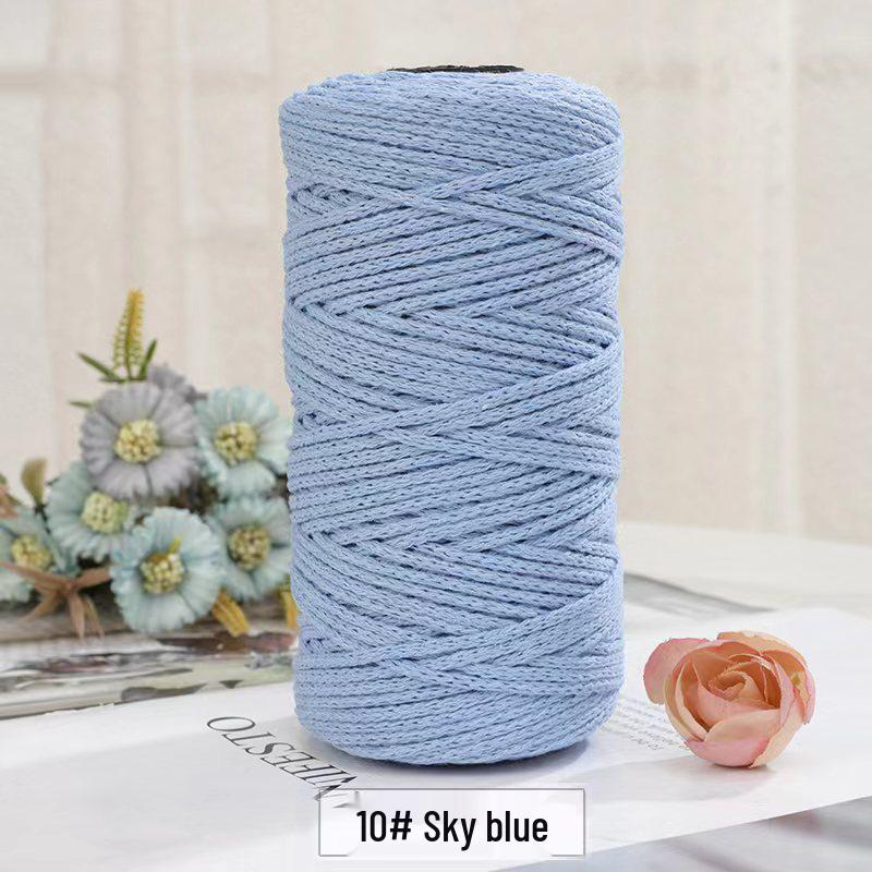 European Style 2mm Hollow Yarn for Crochet Bags - Multiple Colors