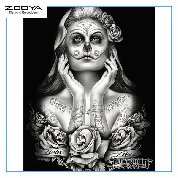 

ZOOYA DIY 5D Полный квадратный горный хрусталь Зомби Демон Алмазная вышивка Картина Вышивка крестом Домашний декор