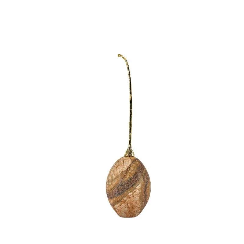 Creative Natural Marble Ornaments Dinosaur Egg Marble-patterned Egg Abstract Handicrafts Home Decoration Accessories