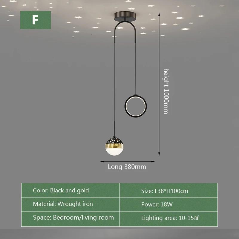 Modern Nordic LED Pendant Light Room Decor Starry Sky Romanti For Living Room Light Designer Decorative Bedroom Home Lighting