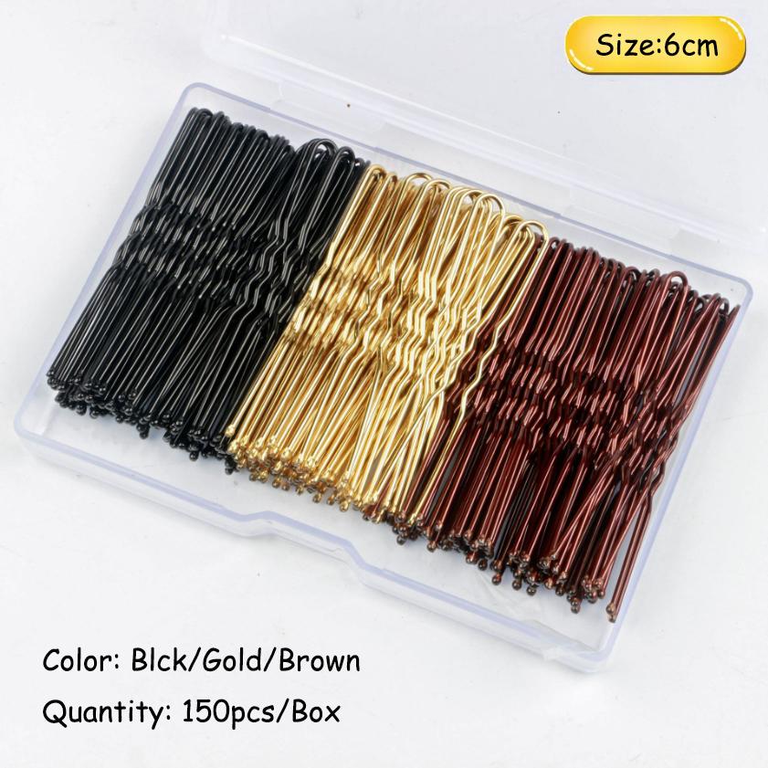 50-200 szt. 6 cm Podstawowa spinka do włosów w kształcie litery U, pozłacana metalowa, niewidoczna, do stylizacji włosów, wsuwka, akcesoria do włosów salonowych, ślubny uchwyt do włosów