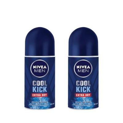 Nivea Men Deodorant Roll-on Cool Kick 50ml 2pcs