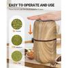 COOL KNIGHT Electric Herb Grinder [Large Capacity/High Rotating Speed]-Electric Grinder for Spices and Herbs (Wood Grain 2)