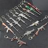 7.62mm Rifle AKM Model AK 47 Toys Gun Keychains Gaming Accessories Weapon Hanger Keyring Boyfriend Gift