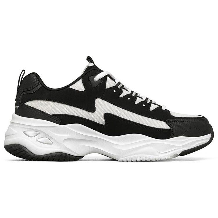 Skechers D'Lites 4.0 Mesh, Synthetic Leather Cushioning Abrasion Resistant Breathable 237225-BKW